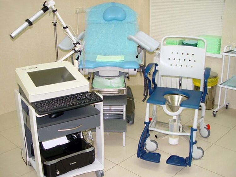 Equipment for conducting urodynamic studies in case of suspected prostatitis